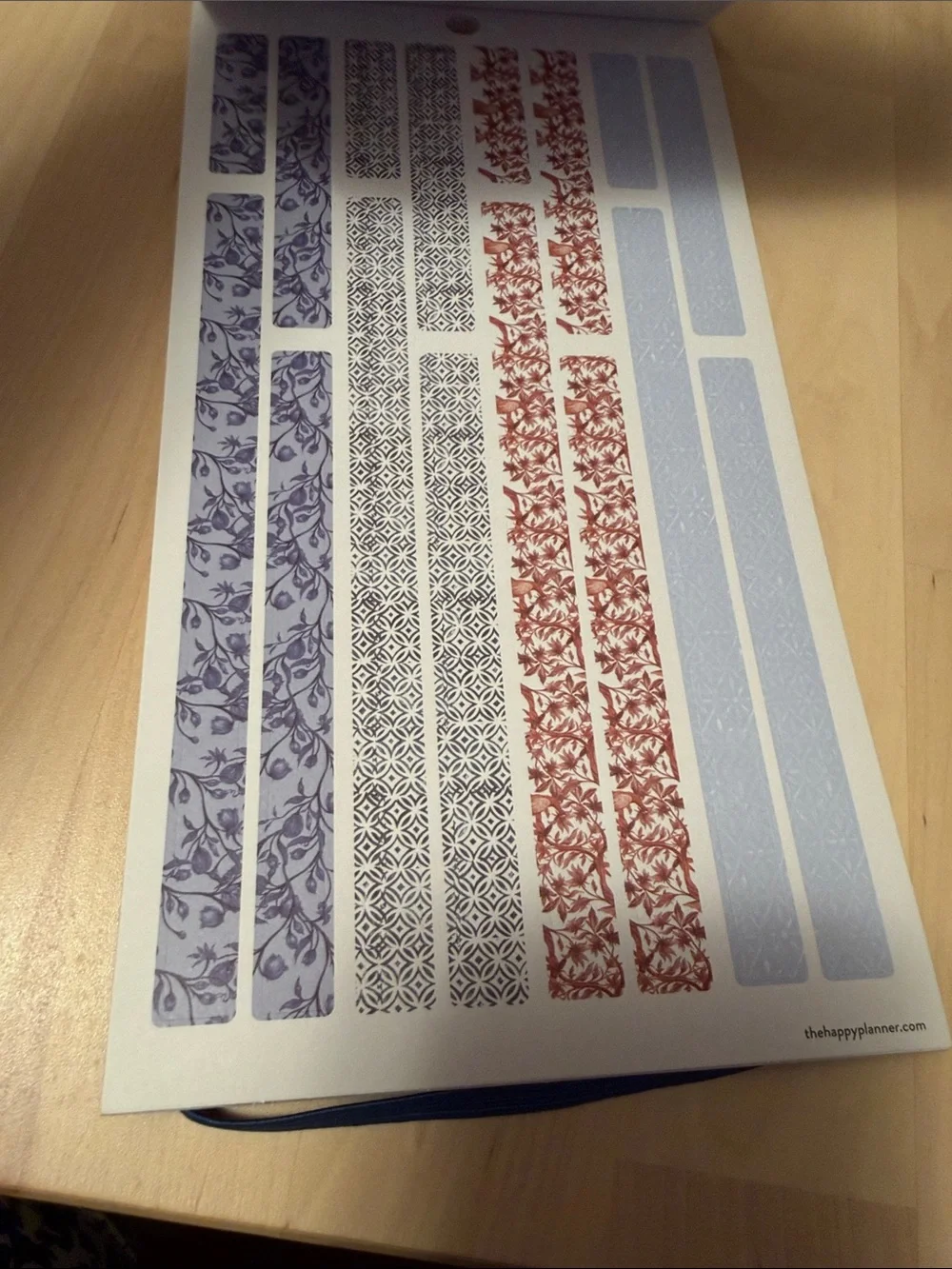 Happy Planner Shibori Classic Sticker Sheets - Blue